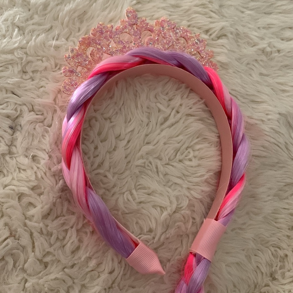 Princess braided crown headband kids